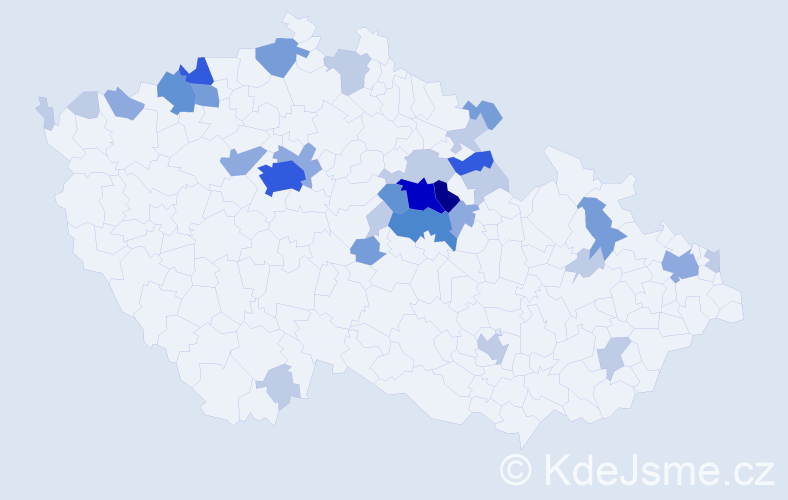 Příjmení: 'Bachura', počet výskytů 87 v celé ČR