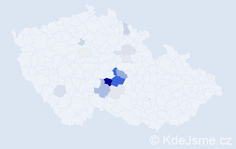 Příjmení: 'Vak', počet výskytů 37 v celé ČR