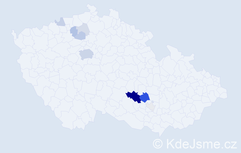 Příjmení: 'Lolová', počet výskytů 35 v celé ČR