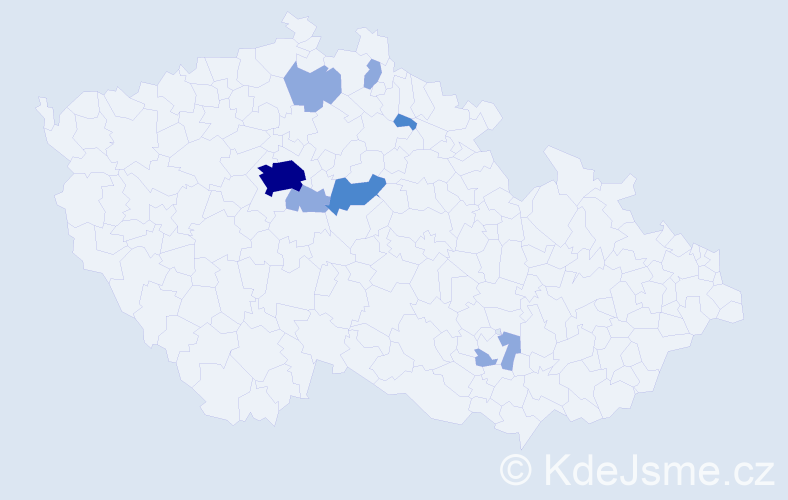 Příjmení: 'Chedryk', počet výskytů 13 v celé ČR