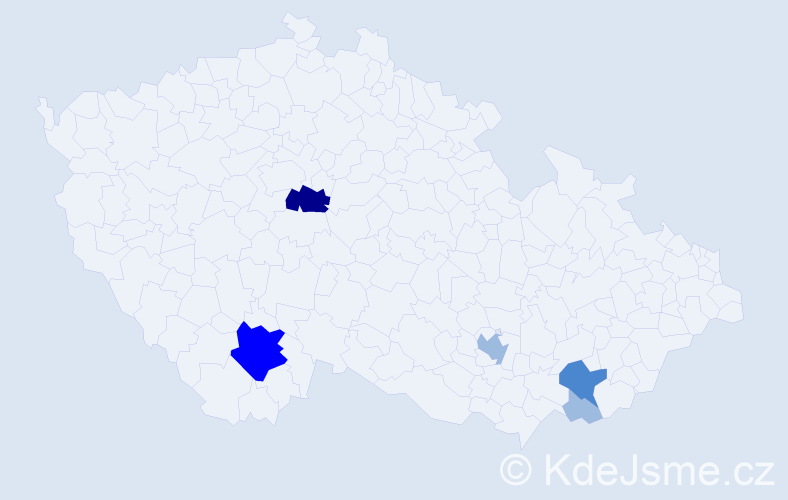 Příjmení: 'Burcev', počet výskytů 11 v celé ČR