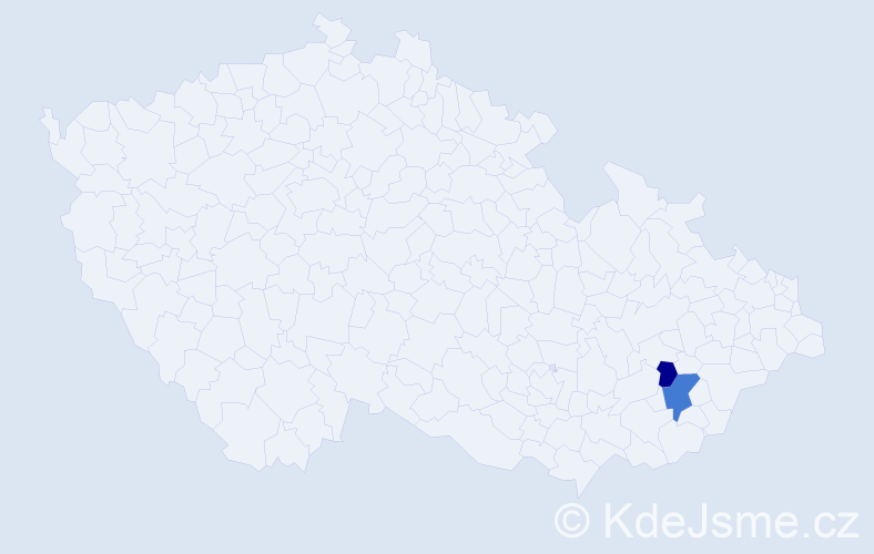 Příjmení: 'Chromecká', počet výskytů 6 v celé ČR