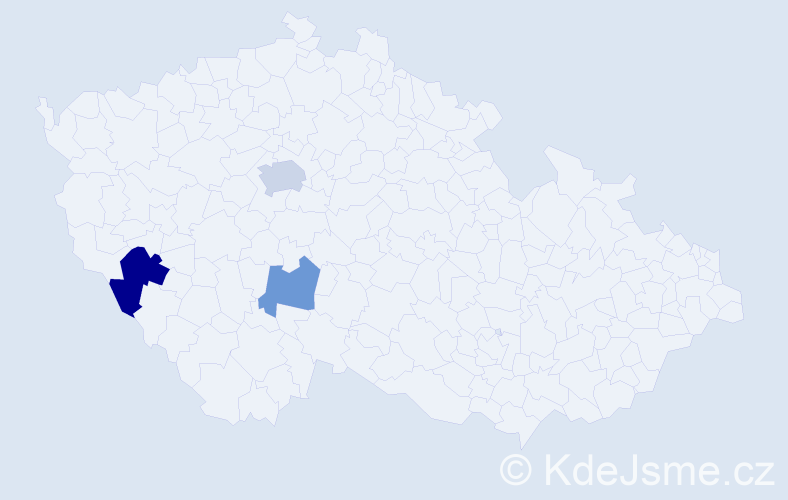 Příjmení: 'Korbutyak', počet výskytů 5 v celé ČR