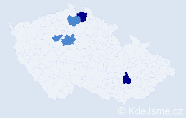 Příjmení: 'Ermurachi', počet výskytů 10 v celé ČR
