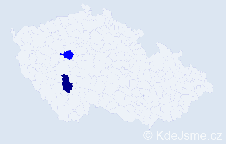 Příjmení: 'Vyrostková', počet výskytů 3 v celé ČR