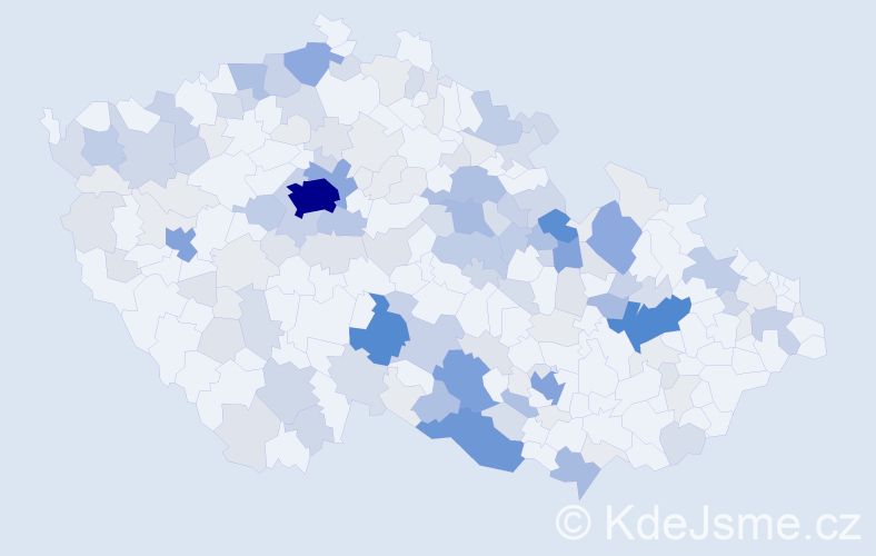 Příjmení: 'Vyhnálková', počet výskytů 558 v celé ČR