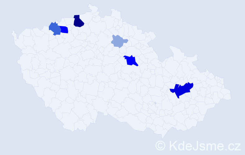 Příjmení: 'Sehrig', počet výskytů 28 v celé ČR