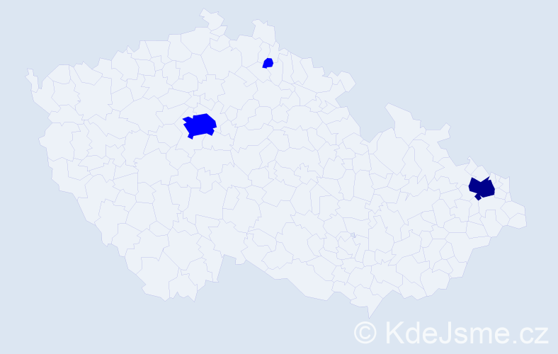 Příjmení: 'Šritter', počet výskytů 4 v celé ČR