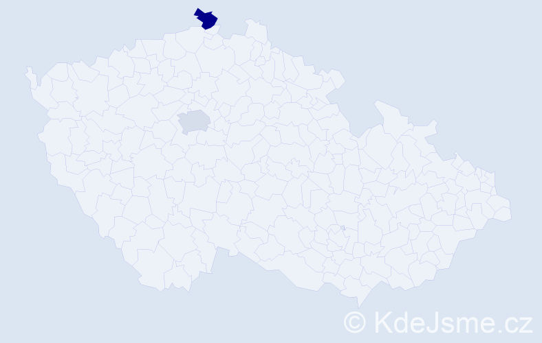 Příjmení: 'Koštálová', počet výskytů 2 v celé ČR