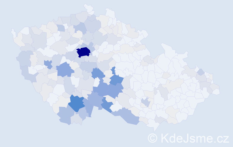 Příjmení: 'Šimánková', počet výskytů 913 v celé ČR