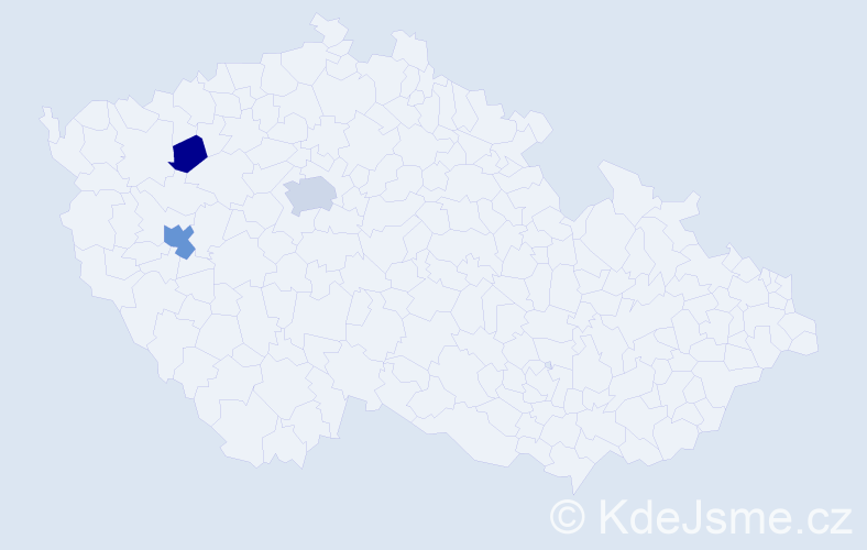 Příjmení: 'Fedelešová', počet výskytů 7 v celé ČR