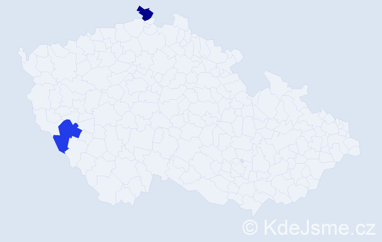 Příjmení: '"To Ngoc"', počet výskytů 2 v celé ČR