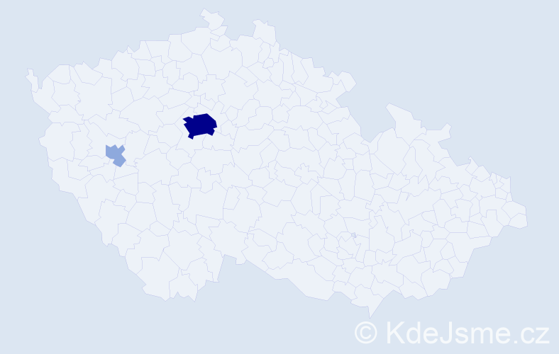 Příjmení: 'Andreyev', počet výskytů 7 v celé ČR