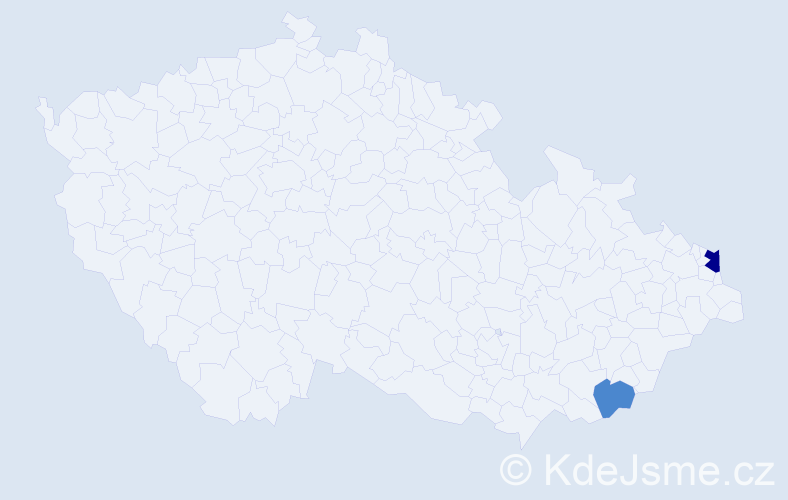 Příjmení: 'Búliková', počet výskytů 6 v celé ČR