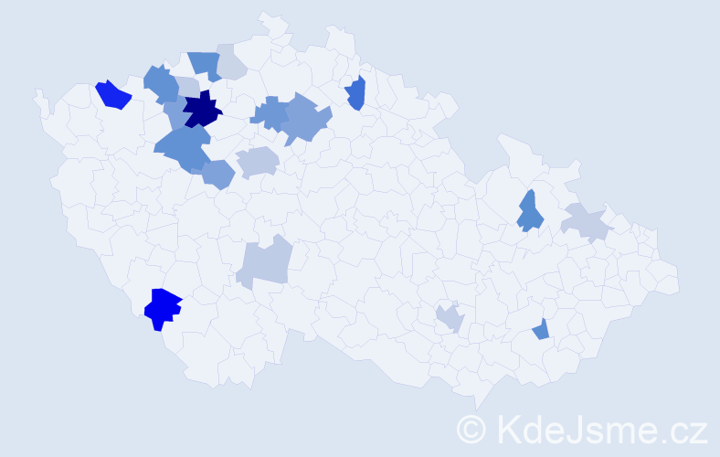 Příjmení: 'Seeman', počet výskytů 53 v celé ČR