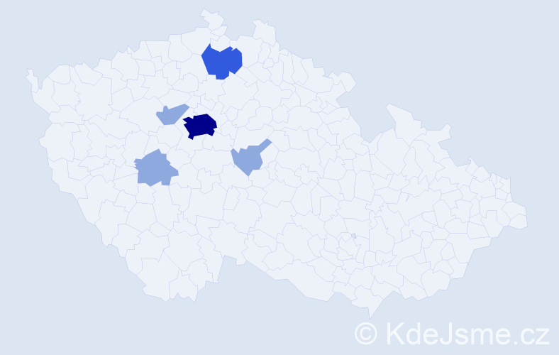 Příjmení: 'Arnstein', počet výskytů 11 v celé ČR