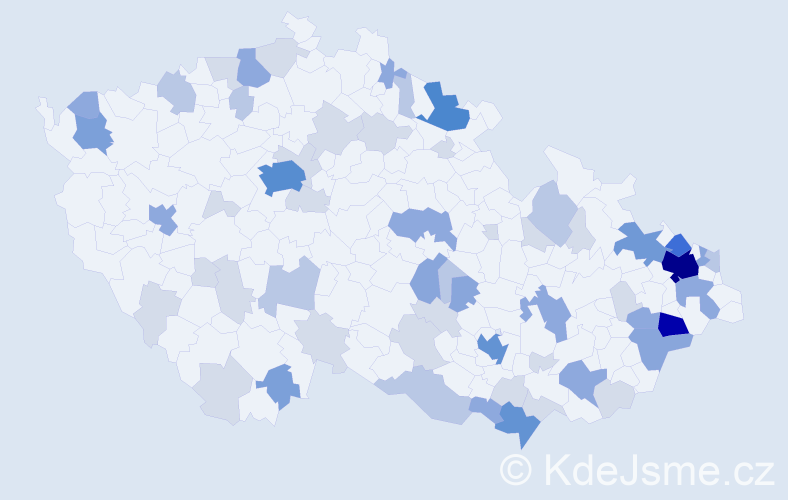 Příjmení: 'Hofer', počet výskytů 177 v celé ČR