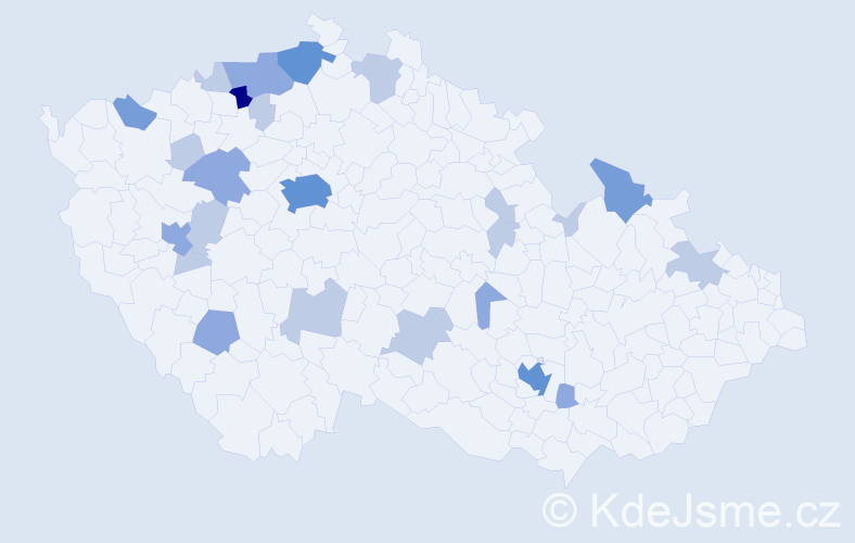 Příjmení: 'Lifková', počet výskytů 54 v celé ČR