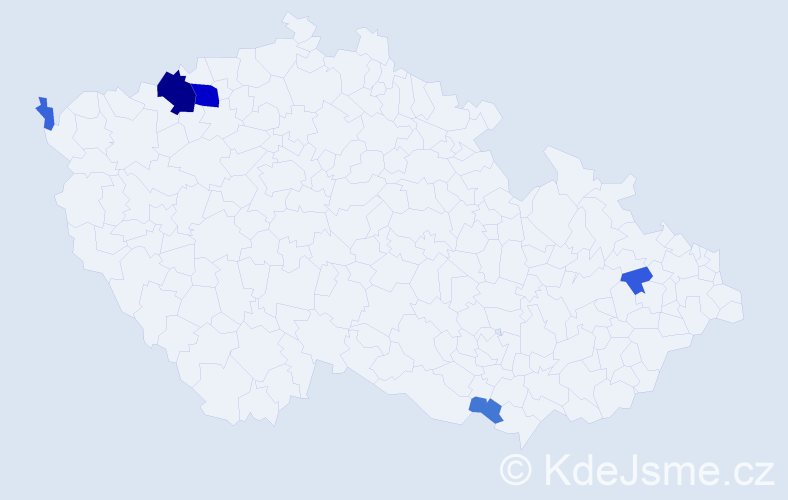 Příjmení: 'Choreňová', počet výskytů 16 v celé ČR