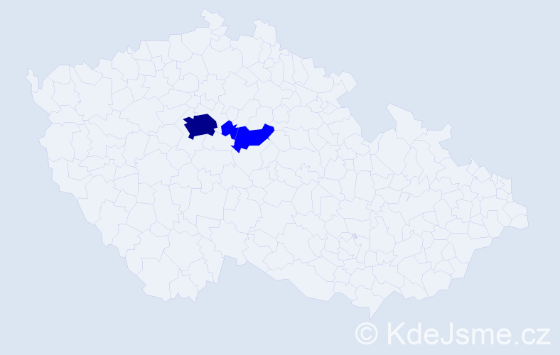 Příjmení: 'Czadková', počet výskytů 4 v celé ČR