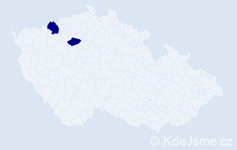 Příjmení: 'Hagenštocová', počet výskytů 6 v celé ČR