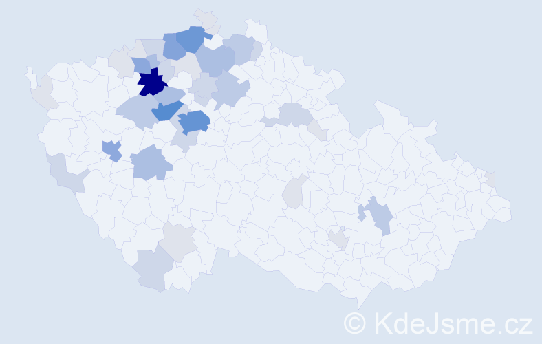 Příjmení: 'Aulický', počet výskytů 138 v celé ČR