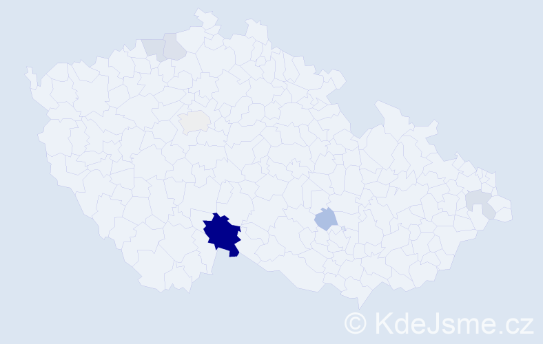 Příjmení: 'Dzyabko', počet výskytů 17 v celé ČR