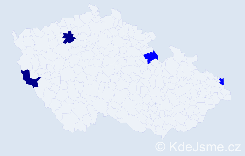 Příjmení: 'Szmigiel', počet výskytů 6 v celé ČR