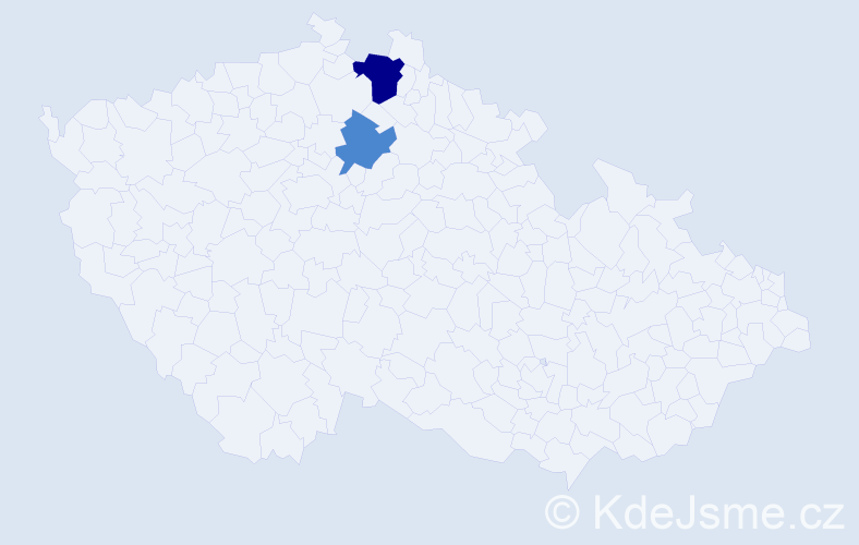 Příjmení: 'Heffer', počet výskytů 6 v celé ČR