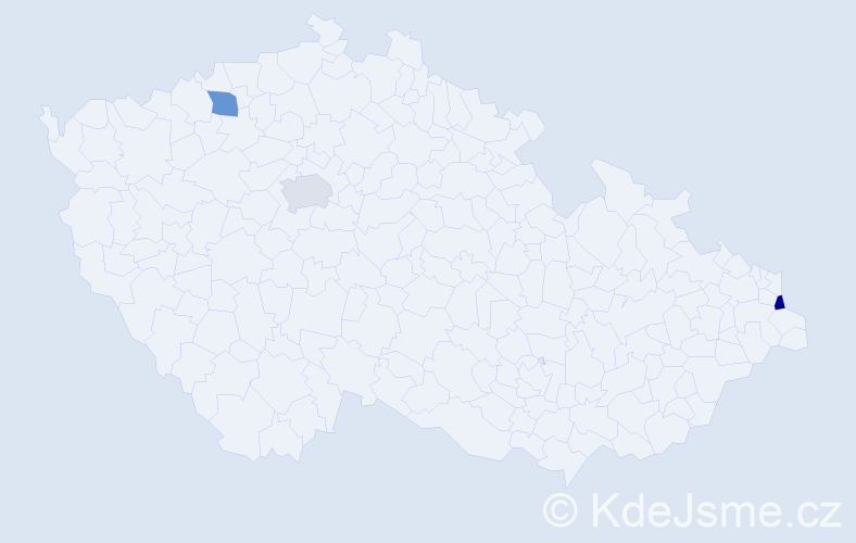 Příjmení: 'Suchon', počet výskytů 3 v celé ČR