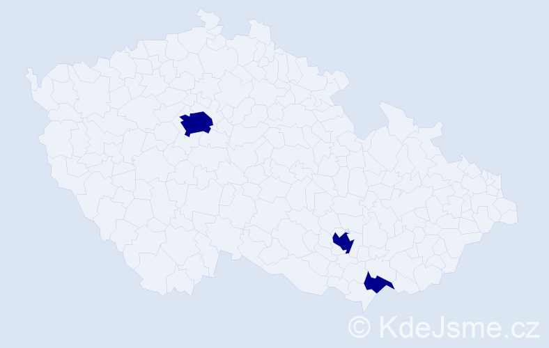 Příjmení: 'Rybárská', počet výskytů 6 v celé ČR