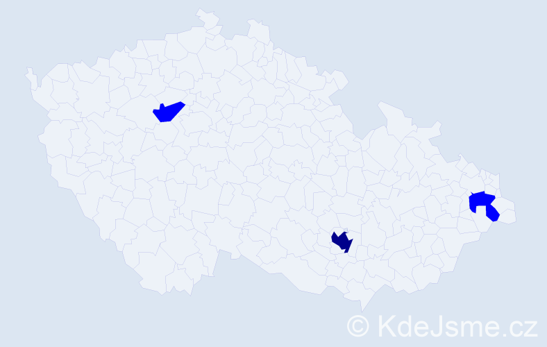 Příjmení: 'Koháry', počet výskytů 4 v celé ČR