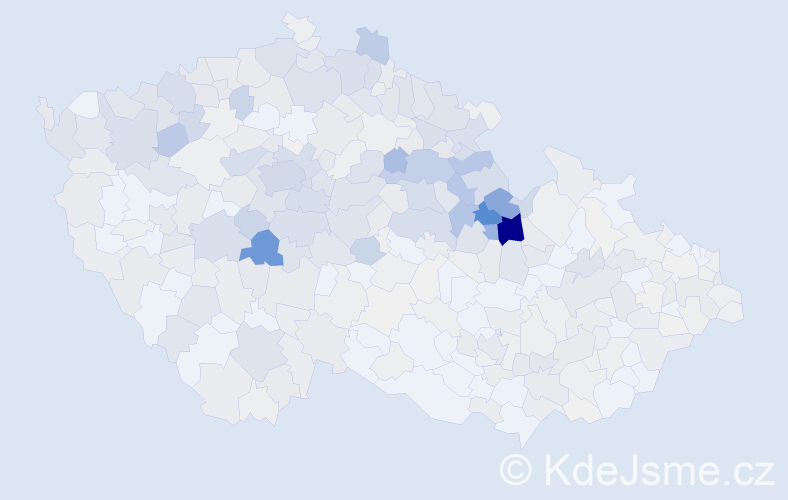 Příjmení: 'Skalická', počet výskytů 1887 v celé ČR
