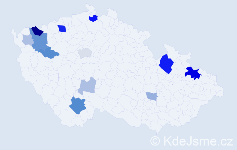 Příjmení: 'Grosserová', počet výskytů 37 v celé ČR
