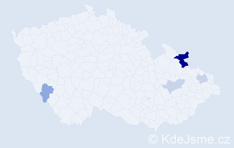 Příjmení: 'Ptašniková', počet výskytů 17 v celé ČR