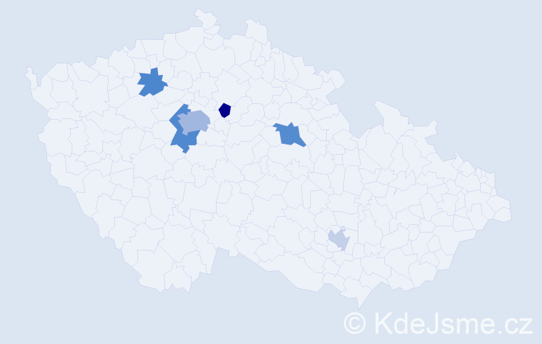 Příjmení: 'Chmyr', počet výskytů 12 v celé ČR