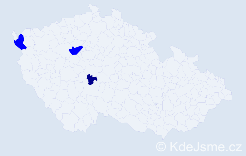 Příjmení: 'Aleksandrov', počet výskytů 4 v celé ČR