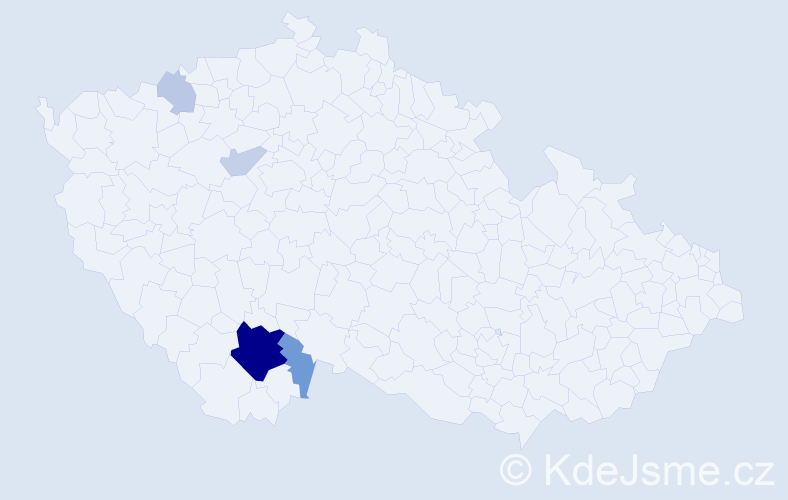 Příjmení: 'Rottnerová', počet výskytů 16 v celé ČR