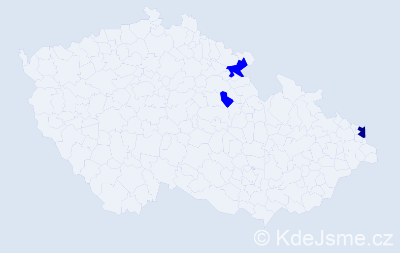 Příjmení: 'Devereux', počet výskytů 4 v celé ČR