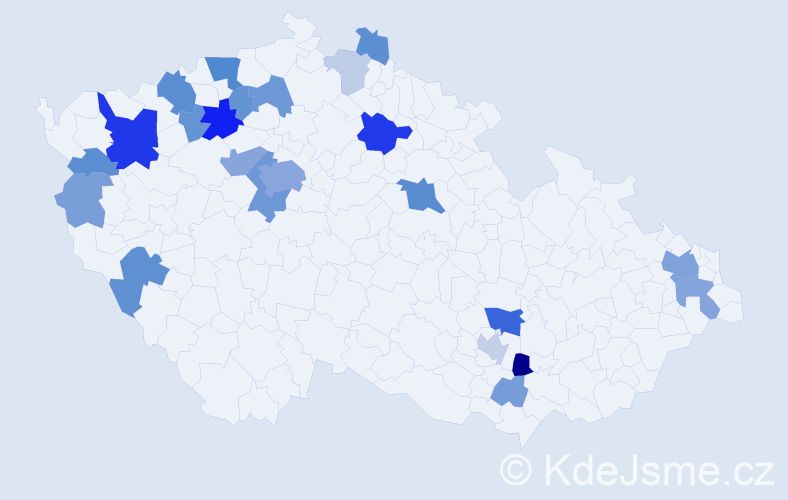 Příjmení: 'Stojanovová', počet výskytů 66 v celé ČR