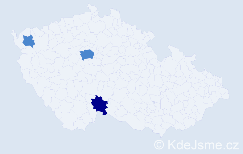 Příjmení: 'Lakron', počet výskytů 8 v celé ČR