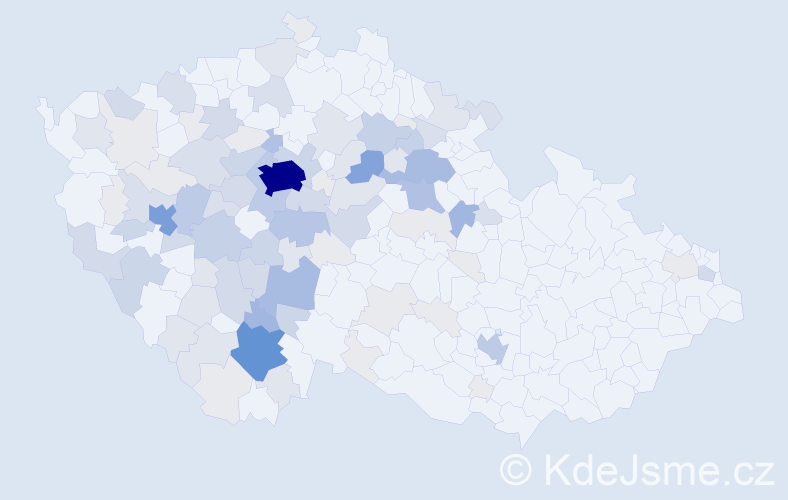 Příjmení: 'Čipera', počet výskytů 377 v celé ČR