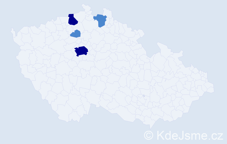 Příjmení: 'Applt', počet výskytů 8 v celé ČR