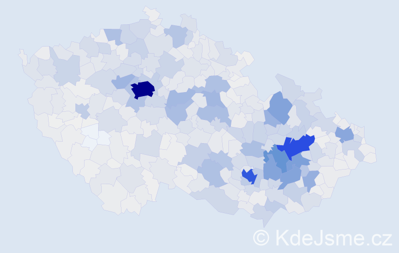 Příjmení: 'Pospíšil', počet výskytů 10798 v celé ČR