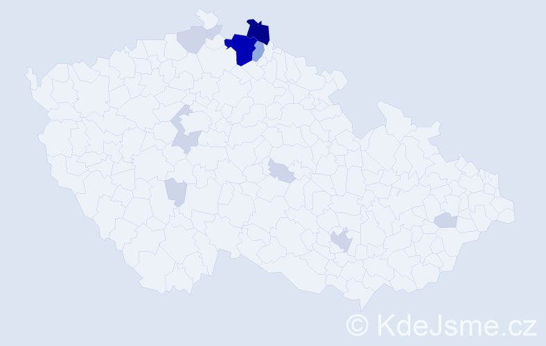 Příjmení: 'Ressel', počet výskytů 36 v celé ČR
