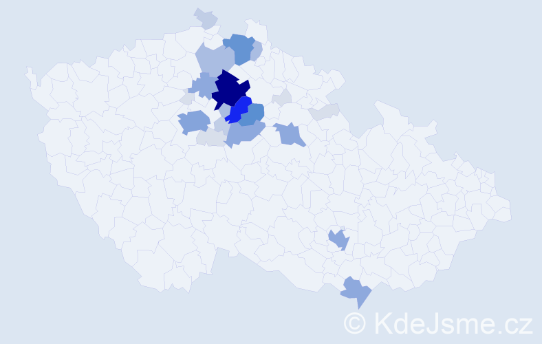 Příjmení: 'Fadrhoncová', počet výskytů 95 v celé ČR