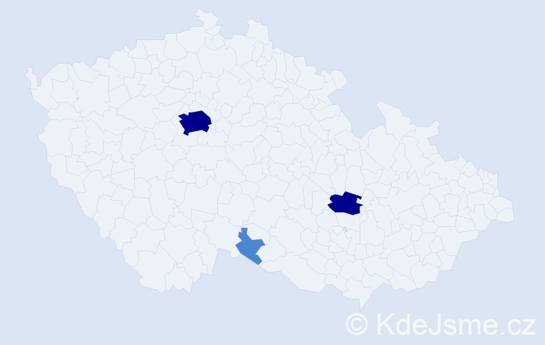 Příjmení: 'Rusynová', počet výskytů 7 v celé ČR