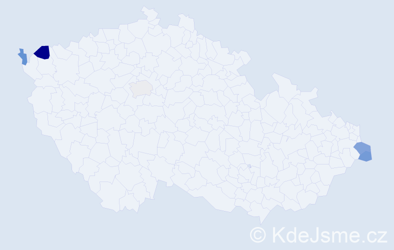 Příjmení: 'Popyková', počet výskytů 7 v celé ČR