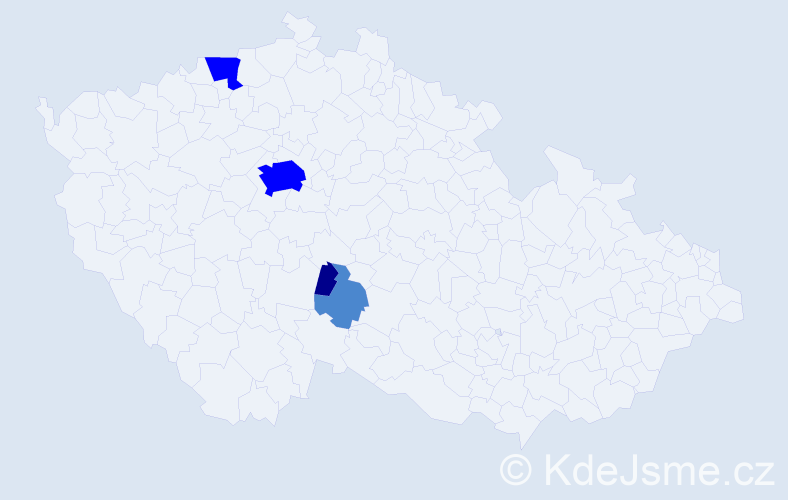 Příjmení: 'Korpejsová', počet výskytů 8 v celé ČR