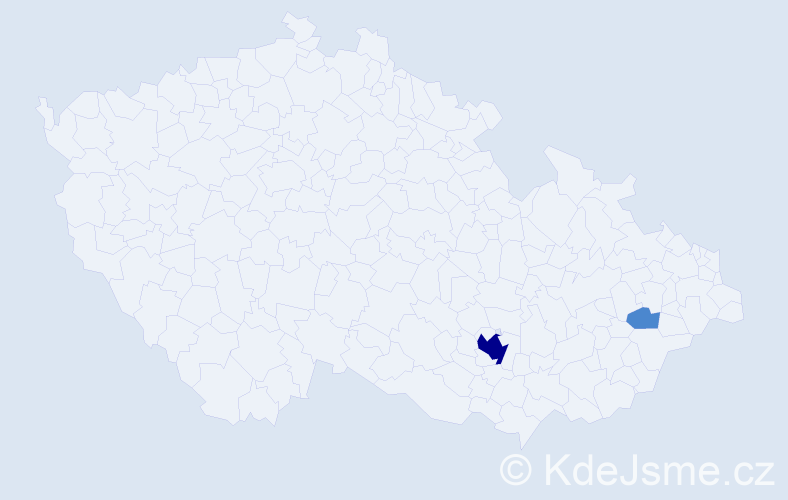 Příjmení: 'Kondruk', počet výskytů 4 v celé ČR